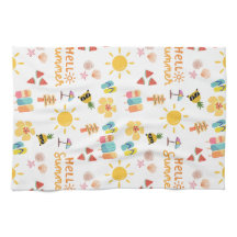 Cute Hej Sommsömlös Mönster