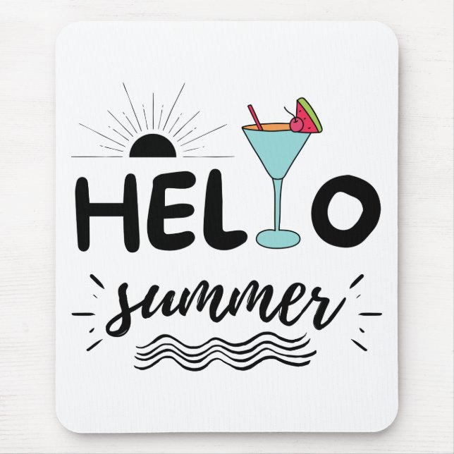Cute Hej Summer Beach Musmatta (Framsidan)