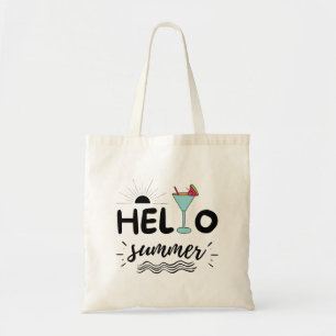 Cute Hej Summer Beach Tygkasse