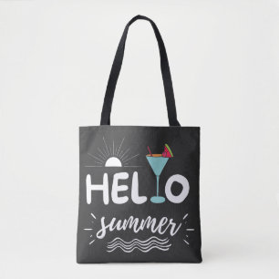 Cute Hej Summer Beach Tygkasse