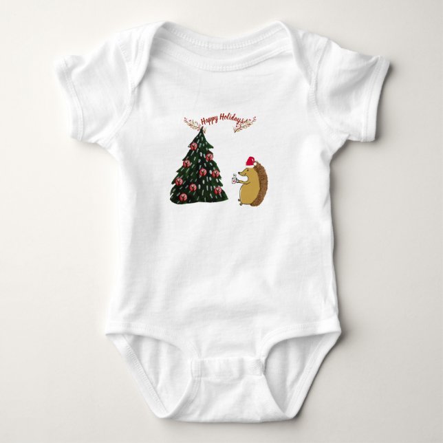 Cute Helgdag Baby Bodykostym T Shirt (Framsida)