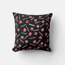 Cute Helgdag Candy cane Watercolor Kudde