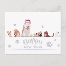 Cute Helgdag Hundar Vykort