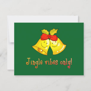 Cute Helgdag Klockor - endast jingle Vibes Vykort