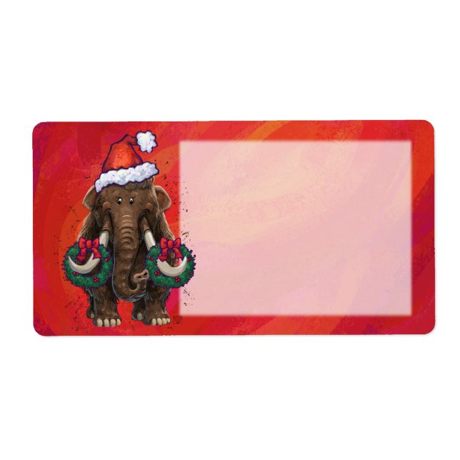 Cute Helgdag Mastodon Fraktsedel (Framsidan)