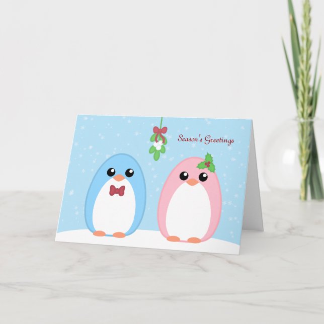 Cute Helgdag Penguin par Helgkort (Framsida)