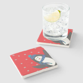 Cute Helgdag Penguin Stenunderlägg