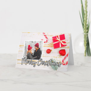 Cute Helgdag Photo Template God jul Helgkort