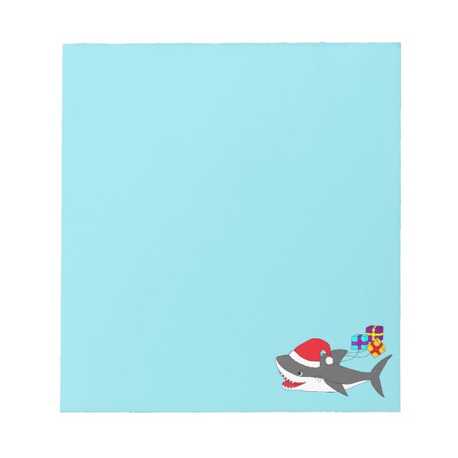 Cute Helgdag Shark Anteckningsblock (Framsida)
