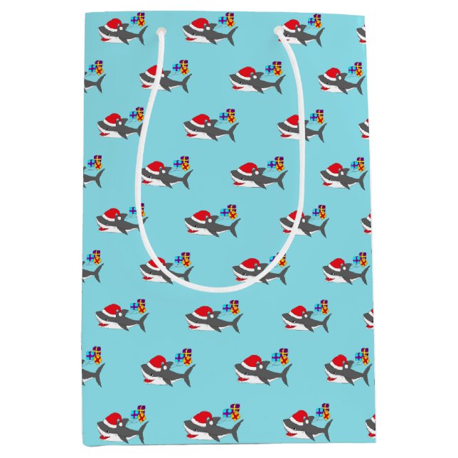 Cute Helgdag Shark Gift-fack (Framsidan)