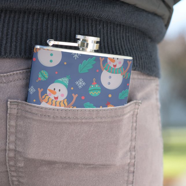 Cute Helgdag Snögubbe  Fickplunta (In Situ)