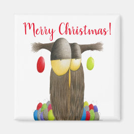 Cute Helgdag Uggla Magnet
