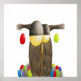 Cute Helgdag Uggla Poster