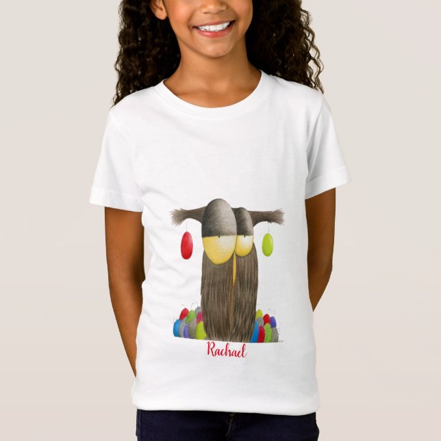 Cute Helgdag Uggla T Shirt (Framsida)