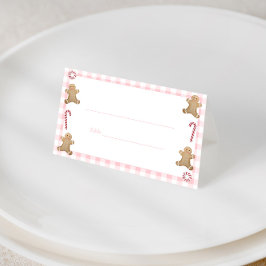 Cute Helgdagars - Jul - Cookie Swap Buffet Food Pl Placeringskort