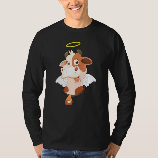 Cute Heliga Cow Himmelsk Cattle Pun Tee (Framsida)