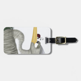 Cute Heron och Ladybug Bagagebricka