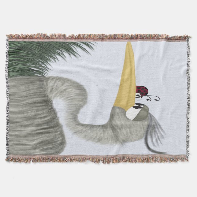 Cute Heron och Ladybug Mysfilt (Framsidan)