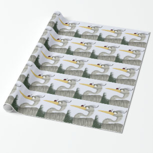 Cute Heron och Ladybug Presentpapper