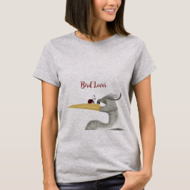 Cute Heron och Ladybug T Shirt