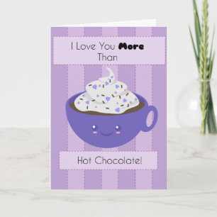 Cute Hett Chocolate 'I Kärlek You' Kort
