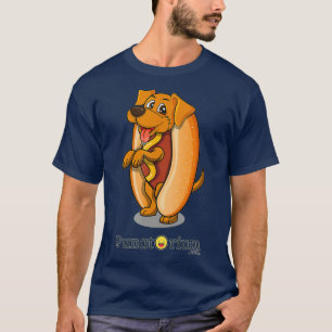 Cute hett hund hotdog-hundvalpen, roligt skämt t shirt