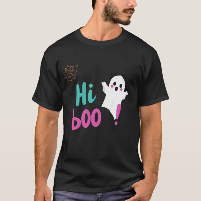 Cute "Hi Boo!" T Shirt (Framsida)