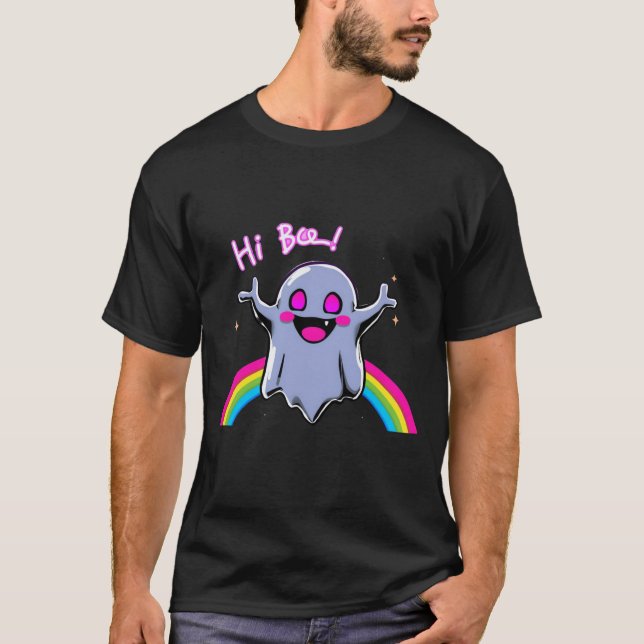 Cute "Hi Boo!" T Shirt (Framsida)
