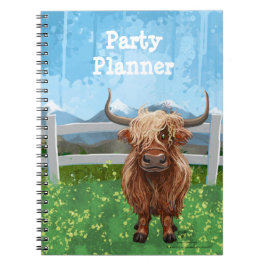 Cute Highland Cow Anteckningsbok