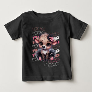 Cute Highland Cow Ballerina - Kawaii Animal T Shirt