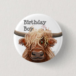 Cute Highland Cow Knapp