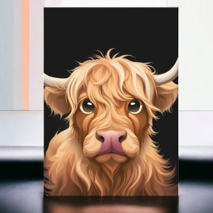 Cute Highland Cow Kort