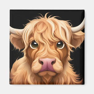 Cute Highland Cow Magnet