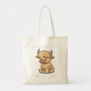 Cute Highland Cow Spirit Animal Cow Gift Messy Ha Tygkasse