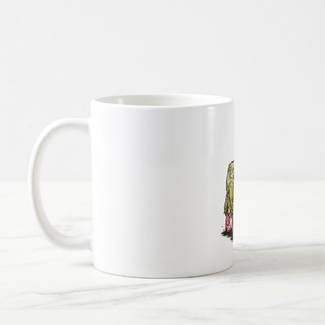 Cute Highland Cow , Western Kaffemugg (Vänster)