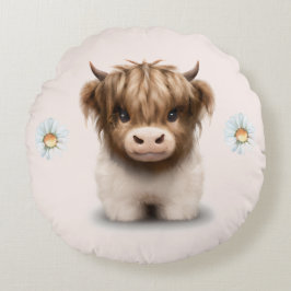 Cute Highlands Scottish Cow Rund Kudde