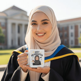 Cute Hijab Graduation Girl Just Graduated Kaffemugg