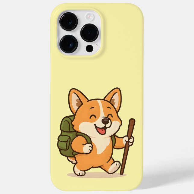 Cute Hiking Corgi - telefonärenden för Äventyr Hun (Baksida)