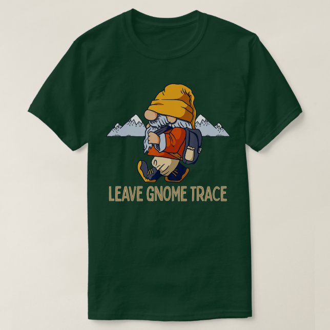 Cute Hiking Gnomes Mountain Älskare Camping Funny  T Shirt (Design framsida)