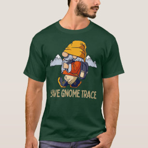 Cute Hiking Gnomes Mountain Älskare Camping Funny  T Shirt