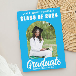 Cute Himmel Blue Student Foto Modern Studenten Meddelande