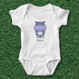 Cute Hippo Baby Bodykostym T Shirt