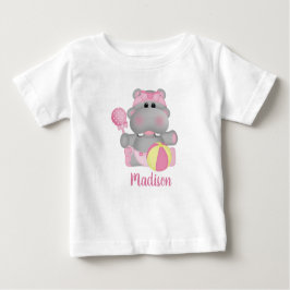 Cute Hippo Baby Rattle T-Shirt