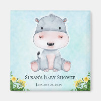 Cute Hippo Baby Shower Party favors