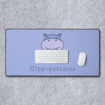 Cute Hippo Desk Mat