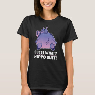Cute Hippo gissar vad Hippo Butt T Shirt