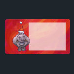 Cute Hippo i Santa Hat på Red Fraktsedel<br><div class="desc">Djurens Parad Festive Hippo på texturerade julgåvor och tillbehör har vår roligt av en söt hippo som är utsliten i en röd julhatt med en röd bakgrund med vår namnteckning struktur som målats av vår talangfulla barnillustrator, Traci Van Wagoner. På baksidan av många safari-djurgåvor från roligten hittar du också vår...</div>
