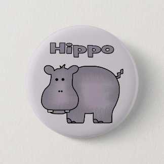 Cute Hippo Knapp