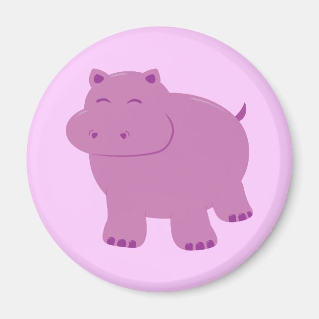 Cute Hippo Magnet (Framsidan)