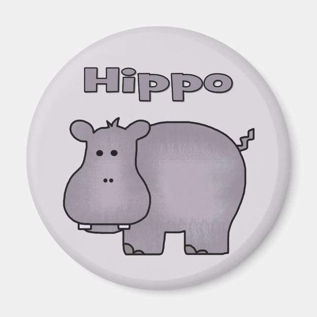 Cute Hippo Magnet (Framsidan)